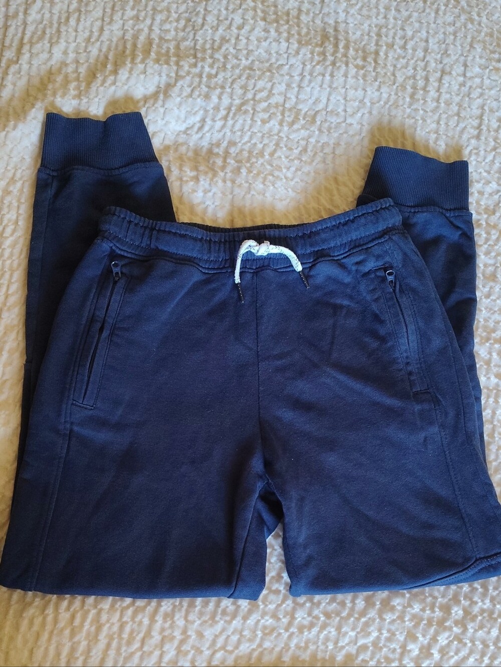 Hanna Andersson Navy Sweatpants with Drawstring Size 140 Boy's 10/12 NWOT